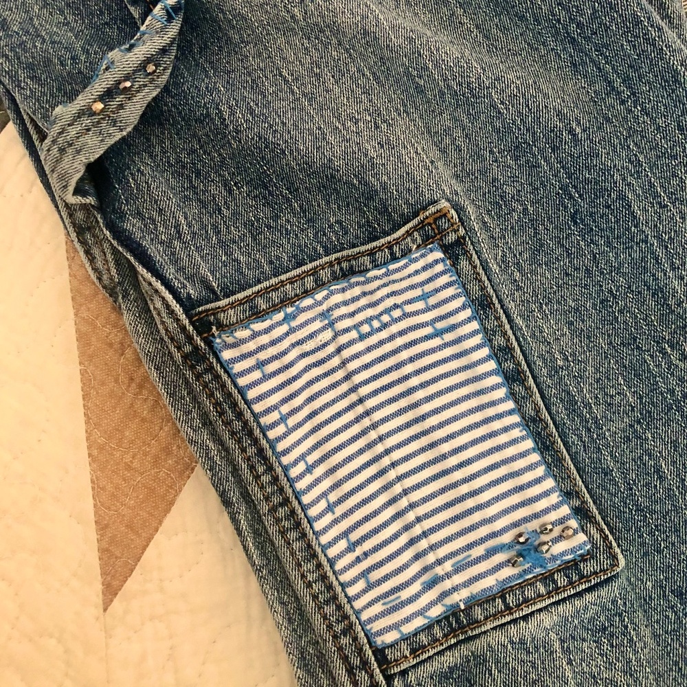 J. Galt Shanghai Low Rise Flare Jeans ~ Unique! - Picture 6 of 13